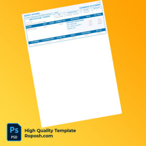 Infinity Apparel earning statement word and pdf template Infinity Apparel earning statement word and pdf template