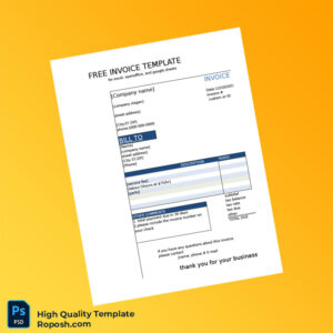 Invoice Template for Businesses Template in Word and PDF formats 6 page