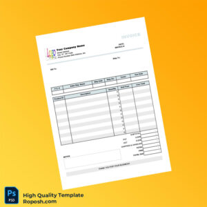 Invoice Your Company Name Invoice Template in Word and PDF formats 7 page