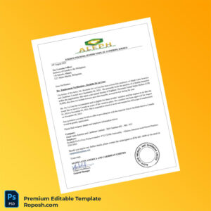 Customizable Jamaica Aleph Latin America and Caribbean Limited Employment Verification Letter Word & PDF Template 2 page