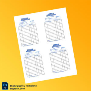 Kenya AL FAHDI CHELLE UNIFORMS Invoice Template in Word and PDF formats