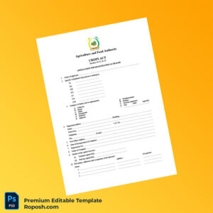 Customizable Kenya Agriculture and Food Authority Business Registration Certificate Editable Word & PDF Template 3 page Customizable Kenya Agriculture and Food Authority Business Registration Certificate Editable Word & PDF Template 3 page