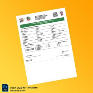 Kenya Disability Registration Certificate Template in Word and PDF formats Kenya Disability Registration Certificate Template in Word and PDF formats
