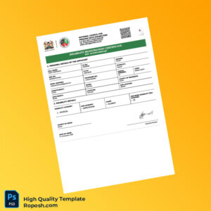 Kenya National Council for Persons with Disabilities Disability Registration Certificate Template in Word and PDF formats Kenya National Council for Persons with Disabilities Disability Registration Certificate Template in Word and PDF formats
