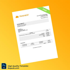 Kenya Truehost Invoice Template in Word and PDF formats Kenya Truehost Invoice Template in Word and PDF formats