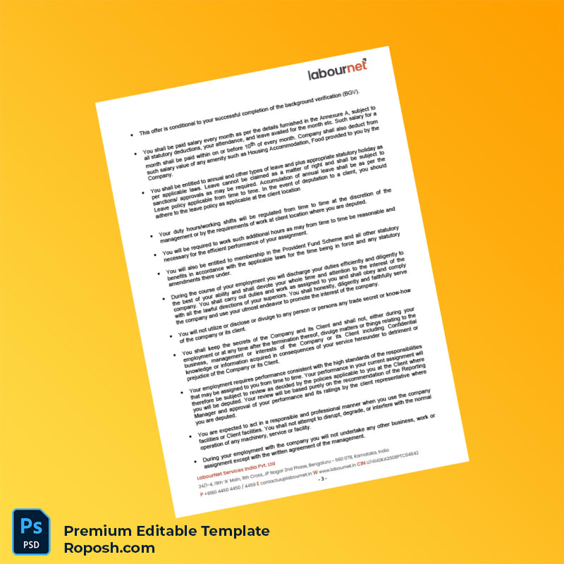 Customizable LabourNet Services India Pvt Ltd Employment Verification Letter Word & PDF Template 6 page Customizable LabourNet Services India Pvt Ltd Employment Verification Letter Word & PDF Template 6 page