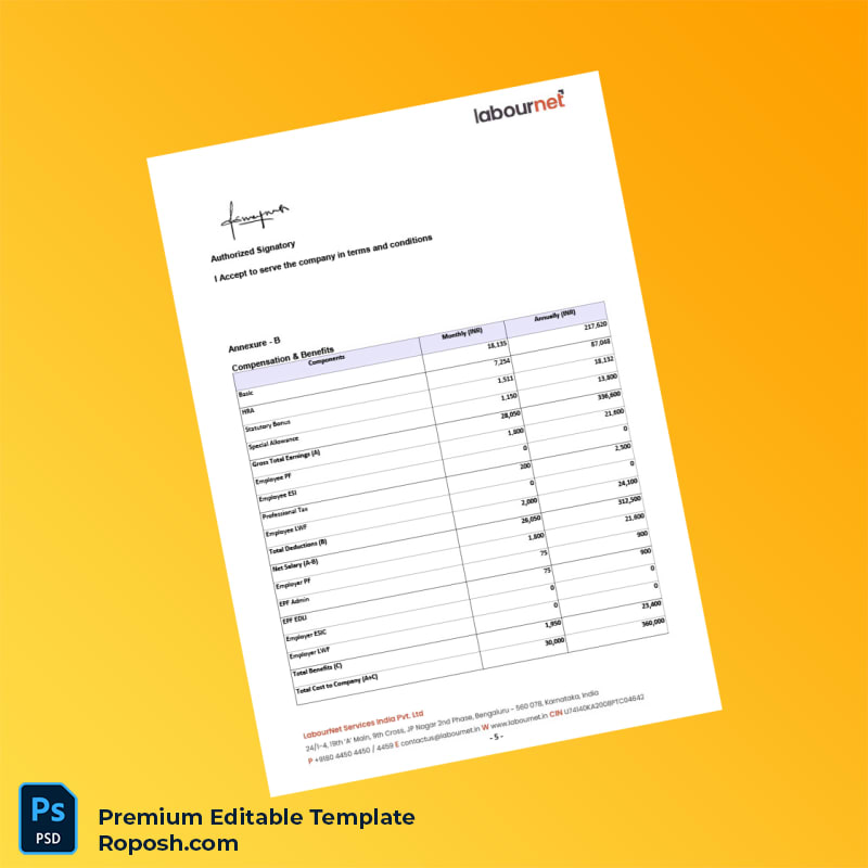 Customizable LabourNet Services India Pvt Ltd Employment Verification Letter Word & PDF Template 6 page Customizable LabourNet Services India Pvt Ltd Employment Verification Letter Word & PDF Template 6 page