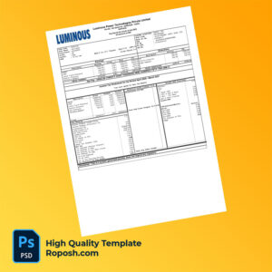 Luminous Power Technologies Private Limited payslip word and pdf template Luminous Power Technologies Private Limited payslip word and pdf template