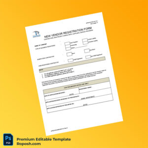 Customizable Malaysia ProLintas Vendor Registration Form Editable Word & PDF Template 7 page Customizable Malaysia ProLintas Vendor Registration Form Editable Word & PDF Template 7 page