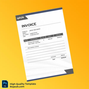 Malaysia Qstyle Invoice Template in Word and PDF formats 2 page Malaysia Qstyle Invoice Template in Word and PDF formats 2 page