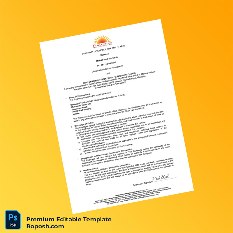 Customizable Malaysia Universiti Telekom Sdn Bhd Employment Verification Letter Word & PDF Template 6 page Customizable Malaysia Universiti Telekom Sdn Bhd Employment Verification Letter Word & PDF Template 6 page