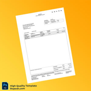 Malaysia Volvo Malaysia Sdn Bhd Invoice Template in Word and PDF formats