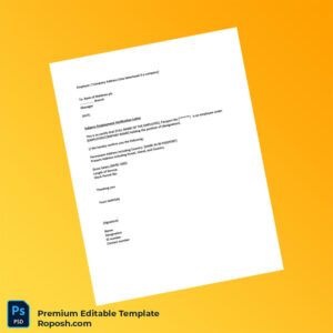 Customizable Maldives Bank of Maldives Employment Verification Letter Word & PDF Template