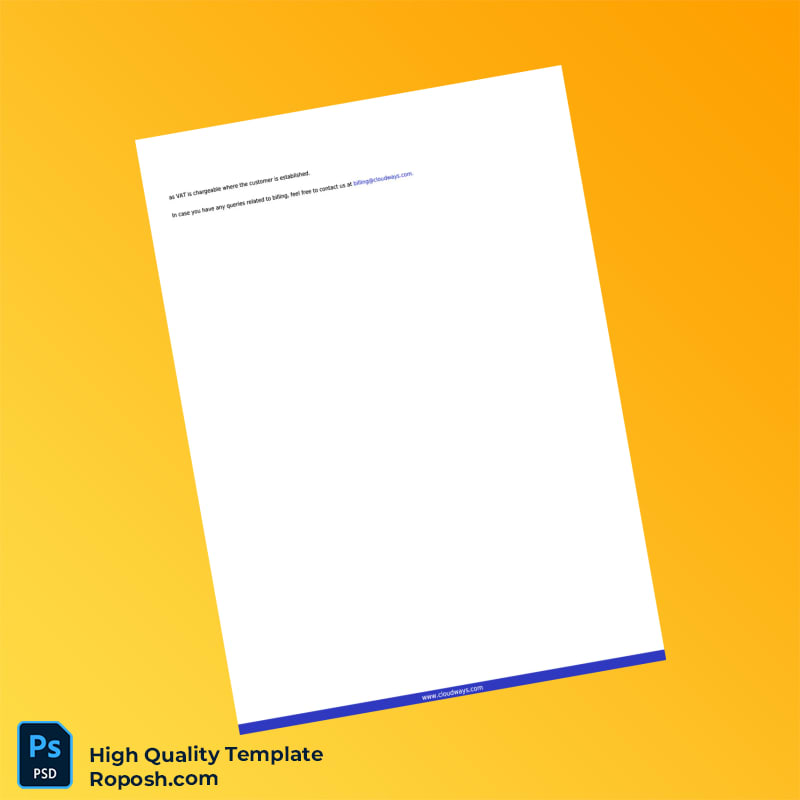 Malta Cloudways Ltd Invoice Template in Word and PDF formats 2 page Malta Cloudways Ltd Invoice Template in Word and PDF formats 2 page