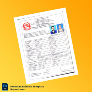 Customizable Marriage Registration Certificate Editable Word & PDF Template Customizable Marriage Registration Certificate Editable Word & PDF Template