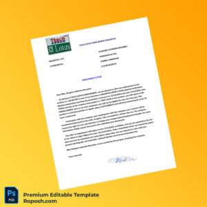 Customizable Mauritius TESCO LOTUS SUPER MARKET Employment Verification Letter Word & PDF Template