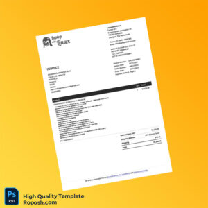 Mexico Laptop With Linux Invoice Template in Word and PDF formats