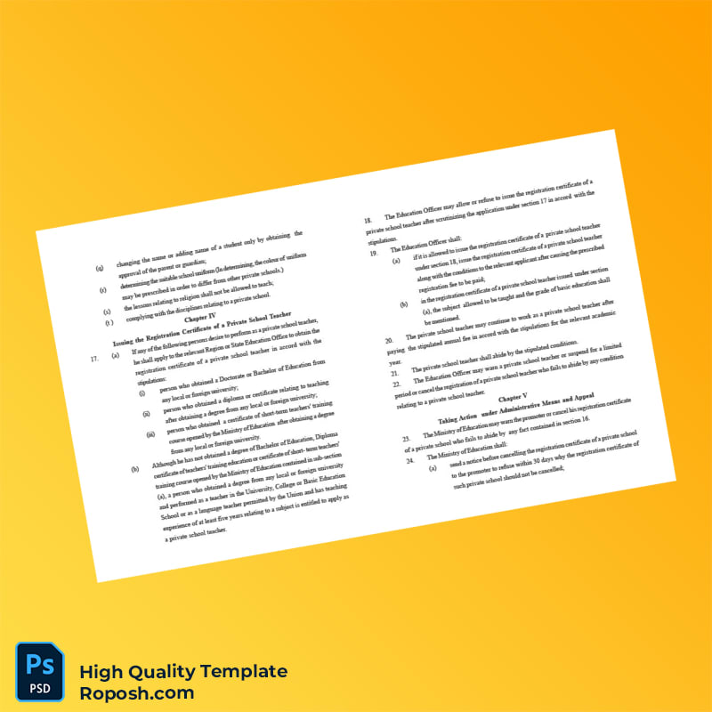 Myanmar Ministry of Education Editable Private School Registration Certificate Template in Word and PDF formats 7 page Myanmar Ministry of Education Editable Private School Registration Certificate Template in Word and PDF formats 7 page