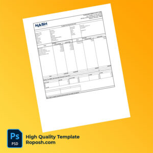 NASH Industries  Pvt Ltd payslip word and pdf template