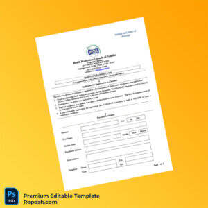 Customizable Namibia Health Professions Councils Application for Registration as a Student Editable Word & PDF Template 3 page Customizable Namibia Health Professions Councils Application for Registration as a Student Editable Word & PDF Template 3 page