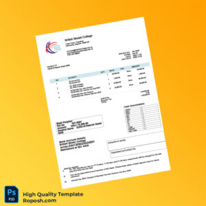 Nepal British Model College Invoice Template in Word and PDF formats Nepal British Model College Invoice Template in Word and PDF formats