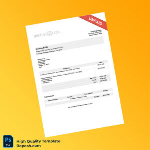 Nepal HostingSewa Invoice Template in Word and PDF formats