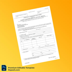 Customizable Nepal Medical Registration Receipt Editable Word & PDF Template 6 page