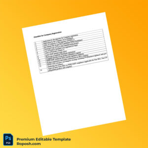 Customizable Nepal Ministry of Commerce Company Registration Checklist Editable Word & PDF Template 8 page Customizable Nepal Ministry of Commerce Company Registration Checklist Editable Word & PDF Template 8 page