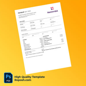 NetAmbit Valuefirst Services Private Limited payslip word and pdf template