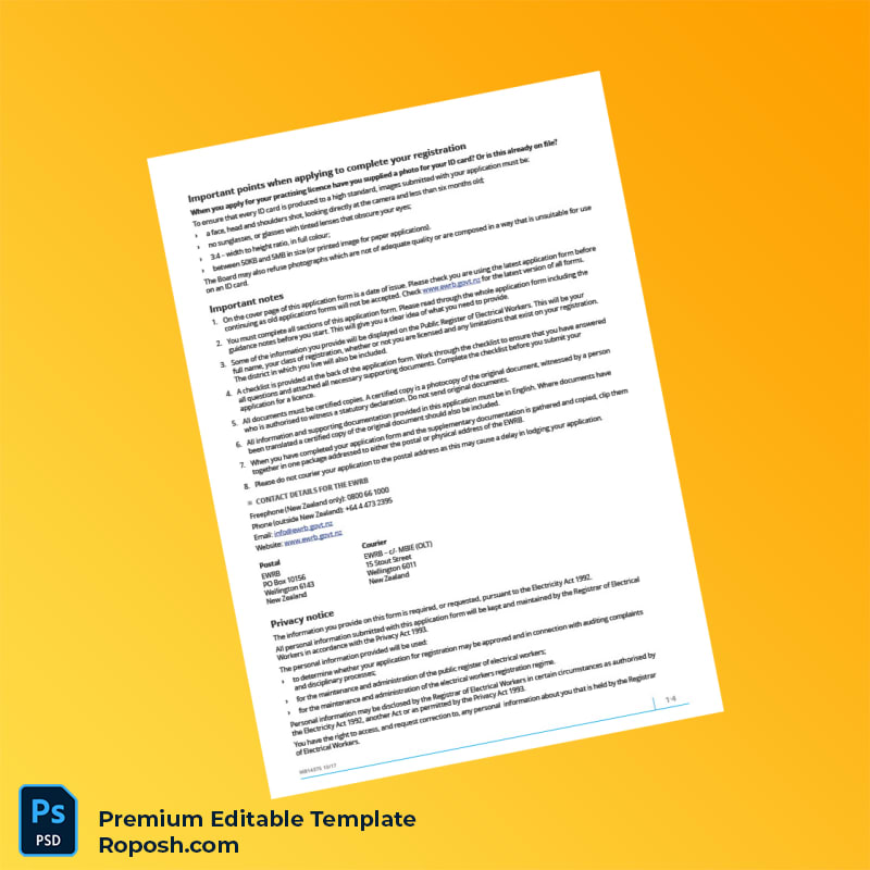 Customizable New Zealand Electrical Registration License Application Guide for Overseas Applicants 7 page Customizable New Zealand Electrical Registration License Application Guide for Overseas Applicants 7 page