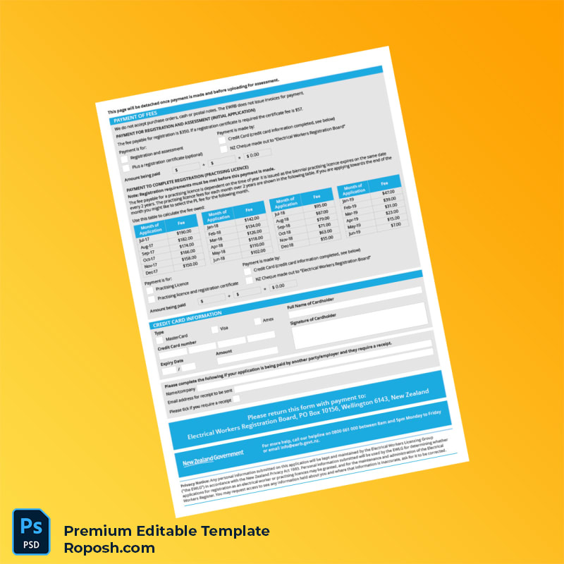 Customizable New Zealand Electrical Registration License Application Guide for Overseas Applicants 7 page Customizable New Zealand Electrical Registration License Application Guide for Overseas Applicants 7 page