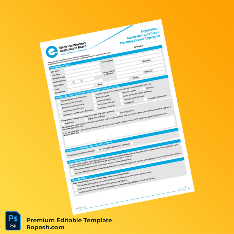 Customizable New Zealand Electrical Workers Registration Board Registration Certificate Editable Word & PDF Template 7 page Customizable New Zealand Electrical Workers Registration Board Registration Certificate Editable Word & PDF Template 7 page