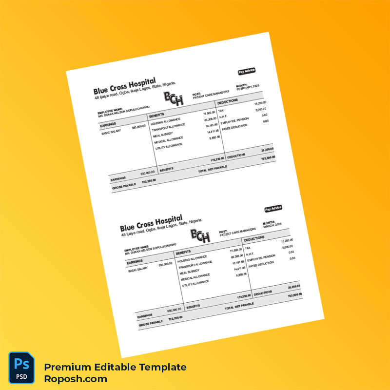 Customizable Nigeria Blue Cross Hospital Employment Verification Letter Word & PDF Template 8 page Customizable Nigeria Blue Cross Hospital Employment Verification Letter Word & PDF Template 8 page