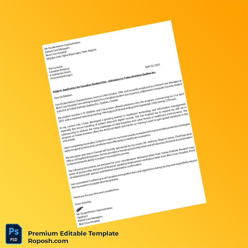 Customizable Nigeria Blue Cross Hospital Employment Verification Letter Word & PDF Template 8 page Customizable Nigeria Blue Cross Hospital Employment Verification Letter Word & PDF Template 8 page