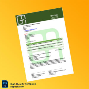 Nigeria Green Architects Project Managers Invoice Template in Word and PDF formats Nigeria Green Architects Project Managers Invoice Template in Word and PDF formats