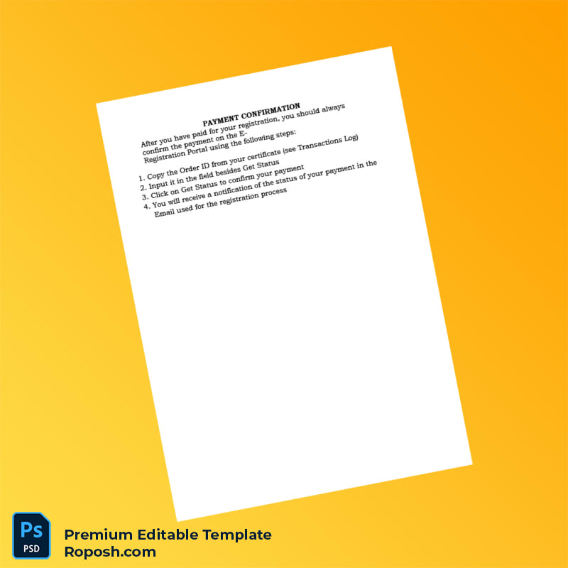 Customizable Nigeria NEPC Exporters Registration Certificate Editable Word & PDF Template 4 page Customizable Nigeria NEPC Exporters Registration Certificate Editable Word & PDF Template 4 page