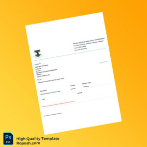 Nigeria University Of Nigeria Nsukka Invoice Template in Word and PDF formats Nigeria University Of Nigeria Nsukka Invoice Template in Word and PDF formats