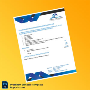 Customizable Pakistan AOP Registration Certificate Editable Word & PDF Template Customizable Pakistan AOP Registration Certificate Editable Word & PDF Template