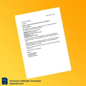 Customizable Pakistan Flag Square Builders Request to Open Salary Account Word & PDF Template Customizable Pakistan Flag Square Builders Request to Open Salary Account Word & PDF Template