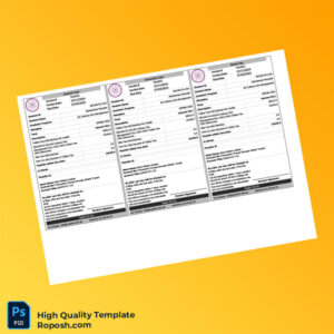 Pakistan Invoice Template in Word and PDF formats