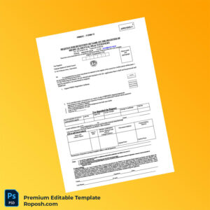 Customizable Pakistan PM DC Registration Certificate Editable Word & PDF Template 3 page