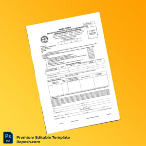 Customizable Pakistan PMDC Registration Certificate Editable Word & PDF Template 2 page