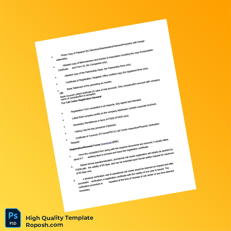 Pakistan Pakistan Software Export Board Business Registration Certificate Template in Word and PDF formats 3 page Pakistan Pakistan Software Export Board Business Registration Certificate Template in Word and PDF formats 3 page