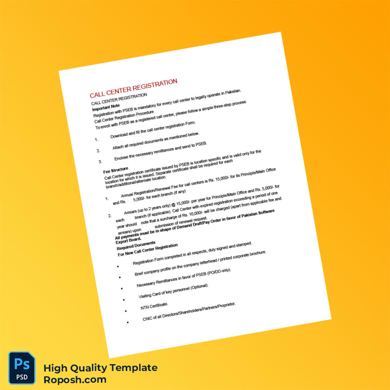 Pakistan Pakistan Software Export Board Business Registration Certificate Template in Word and PDF formats 3 page Pakistan Pakistan Software Export Board Business Registration Certificate Template in Word and PDF formats 3 page