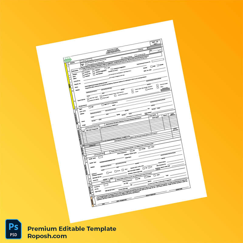 Customizable Pakistan Punjab Revenue Authority Registration Certificate Editable Word & PDF Template 8 page Customizable Pakistan Punjab Revenue Authority Registration Certificate Editable Word & PDF Template 8 page