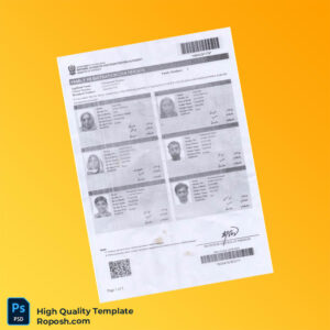 Pakistan Registrar General of Pakistan Family Registration Certificate Template in Word and PDF formats Pakistan Registrar General of Pakistan Family Registration Certificate Template in Word and PDF formats