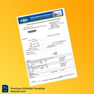 Customizable Pakistan Tax Authority Registration Certificate Editable Word & PDF Template 3 page Customizable Pakistan Tax Authority Registration Certificate Editable Word & PDF Template 3 page