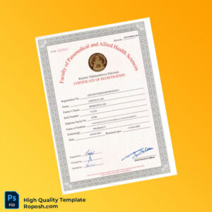 Pharmacy Registration Certificate Template in Word and PDF formats Pharmacy Registration Certificate Template in Word and PDF formats