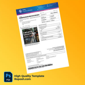 Philippines University of the Philippines Editable Mobile Data Bill Template in Word and PDF formats