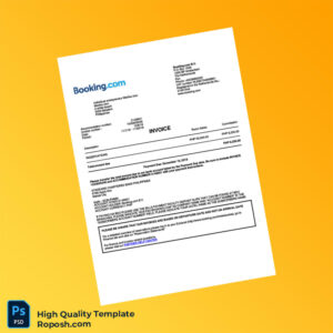 Philippines Booking com Invoice Template in Word and PDF formats Philippines Booking com Invoice Template in Word and PDF formats